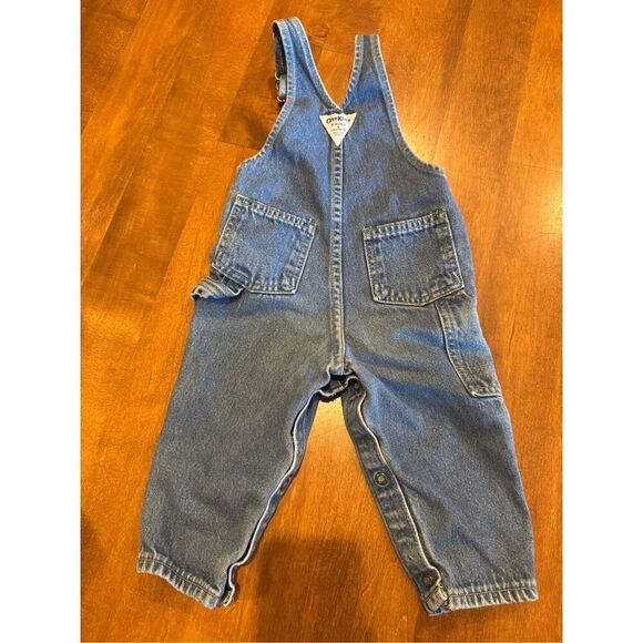 Boys vintage Y2K 90s Oshkosh denim overalls size 18 months - Picture 5 of 7